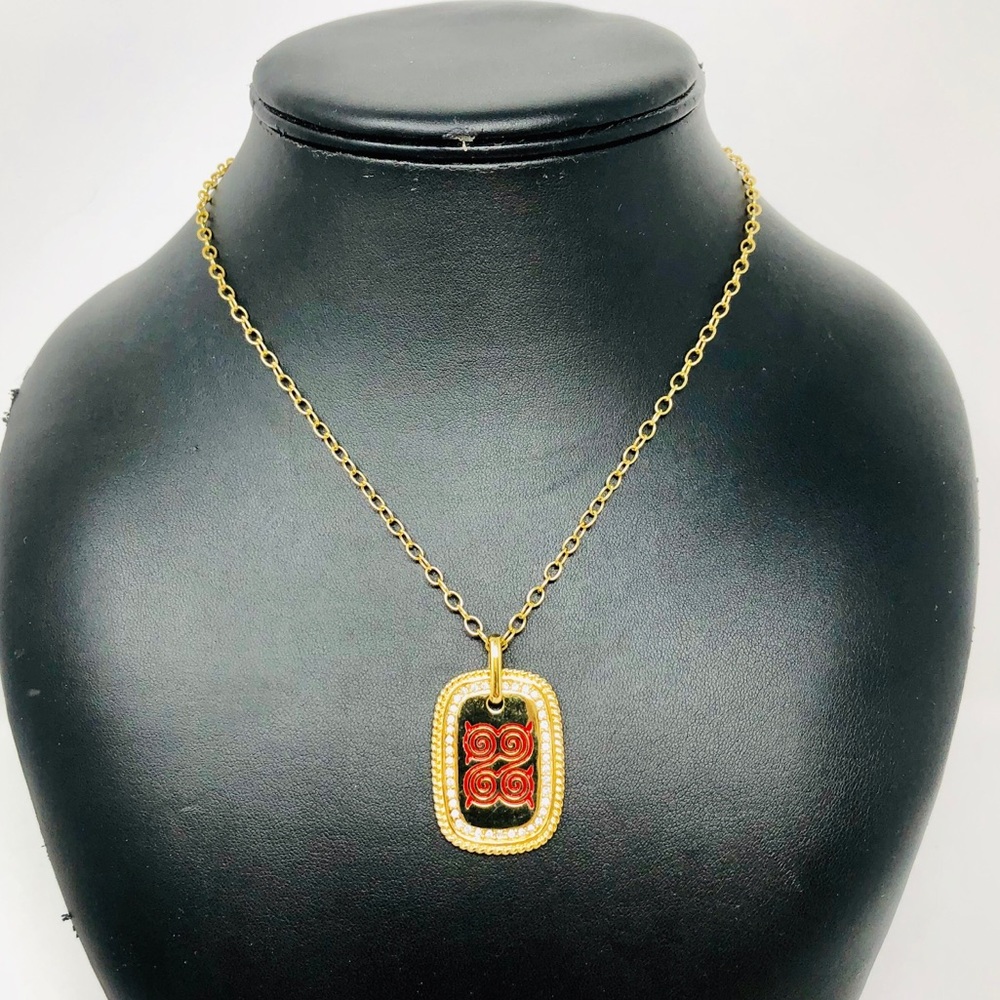 Symbella sterling, gold overlay necklace, 19.5g